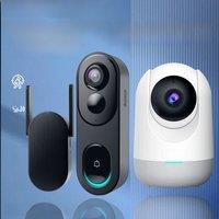Botslab 3MP/5MP Camera AI Doorbell Camera De Segurana Wifi HDR Two-Way Talking Doorbell Cam 2.4GHz WiFi Doorbell Cam