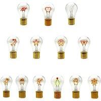 Edison A70 5V Decorative Lamp Led Vintage Tungsten Christmas Gift Cartoon Plastic Art Decorative Light Type-C Rechargeable Bulb