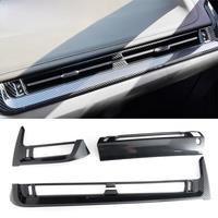 3Pcs Carbon Fiber Interior Center Console Side Middle Air Vent Cover Trims For BMW X1 iX1 U11 X2 iX2 U10 2023 2024 2025