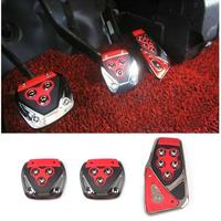 Universal Car Styling Racing Pedals Universal Automatic Manual Brake Pedals Foot Pad Set Kit Pedals Non-Slip Tools