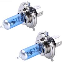 2pcs H4 55W Halogen Car Light Bulb High Low Beam H4 12V 60/55W P43T 9003 Super Xenon White 6000K Headlight Lamp