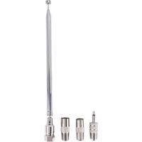 Rod Antenna 3.5mm Adapter FM Radio Antenna Replacement Telescopic Screw F Type Male Plug Connector AV Stereo Receiver