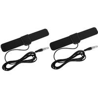 2pcs TV Antenna 4K 1000 Miles Indoor HDTV Digital Portable Aerial Signal Free View TV Aerial