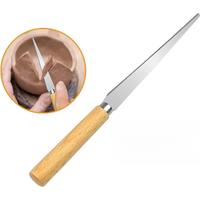 Pottery Cut Clay Knives Polymer Clay Carving Dressing Knives Stainless Steel DIY Ceramic Crafts Sculpture Carving Modeling Tools