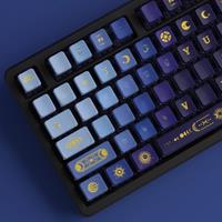 STAR-MOON Keycaps 5-sided Dye Sub pbt PC OEM Profile Pudding Backlit Keycaps For Gaming Mechanical Keyboard Custom