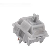 GATERON Smoothie Silver Switch 5 Pin 45g Linear POM Housing Stem Gateron RGB SMD DIY Hot swap Mechanical Keyboard MX Switches