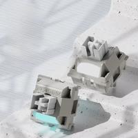 FL CMMK Ash Snow Switch Linear Silent Switches Nylon POM The snow falls silently Mechanical Keyboard Gaming MX Switch 3 Pins 40g