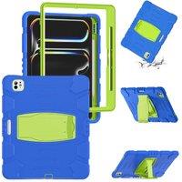 For iPad Pro 13 Case 2024 PC+Silicone Kickstand Design with Four Corner Anti Drop Protective Shell