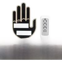 1 Set Car Finger Light with Remote Control Cool Funny Car Interior Light Finger Up LED Middle Finger Hand Lamp Car Accessories
