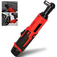 Cordless Electric Screwdriver Wrench 3/8 Inch 12V/18V Right Angle Ratchet Wrench Impact Drill Remove Screw Nut Auto Repair Tool