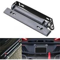 New Fashion Adjustable Carbon Fiber Style Registration Plate Holder Tilt License Plate Frames Frame