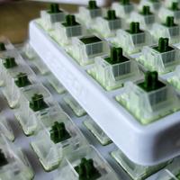 Matcha Switch 3 Pins 40g Linear Mechanical Keyboard MX Green Switches PA66 POM Factory Lubrication Working Switch RGB SMD Clear