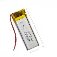 Lithium Polymer Battery 3.7V 401540 041540 451342 For point reading pen recording pen flash shoes 220mAh battery Bluetooth Heads