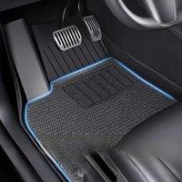 For Tesla Model 3 Y 3DTPE Floor Mats Black Pad Foot Pad Tesla Custom Floor Liner Fully Surrounded Floor Mats Waterproof Non-Slip