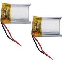 2Pcs 3.7V 250mAh 0.925Wh Li Lithium Battery 701522 Cell Lipo For GPS Pen Camera Driving Recorder Bluetooth Speaker Recording Pen