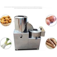 Commercial Potato Peeler And Slicer Multifunctional Potato Cleaning And Cutting Machine