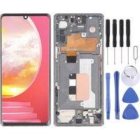 Original OLED LCD Screen for LG Velvet 5G KR Version / US Version Digitizer Full Assembly with Frame Phone Display Repair