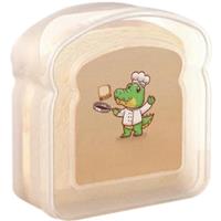 Reusable Sandwich Container Sealed Food Container Transparent Bread Box Food Portable Toast Sandwich Box B