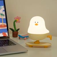 Creative Chicken Night Light Cute Animal Night Lamp Desktop Decorative Lamp USB Charging Stepless Dimming Children Birthday Gift