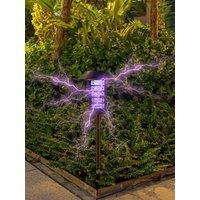 2 in 1 Solar Outdoor Light, Waterproof Solar Mosquito Killer UV Fly Zapper Ground Plug Light,Lawn Lamp, for Home Garden Patio Ba
