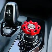 Car Central Control Knob 3D Water Valve Car Button Cover Car Interior Ornament Creative Car Decoration Start Stop Button Collar