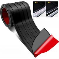 Universal Car Trunk Door Sill Plate Protector Car Rear Bumper Guard Rubber Mouldings Pad Trim Cover Strip Plate Car Accessories