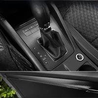 Suitable for Octavia Interior Stickers, Carbon Fiber Modified Film for Central Control Gear Shift for Skoda Octavia 2013-2017