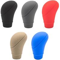 Non-Slip Silicone AT Gear Shift Knob Cover Universal Car Manual Gear Shift Protective Covers Sleeve Auto Accessories Interior