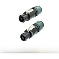 Neutrik NL4FXX-W-S New Professional 4-Pin Speaker Connector, Outdoor Audio SpeakON Connector with Large Cable Outlet NL4FXX-W-L