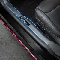 For Tesla Model 3 Highland 2024 Front & Rear Door Sill Protector Scuff Plates Fiber ABS 4 / 8 PCS Set Car Pedal Kick Protection