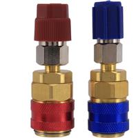 High and Low Side Expansion Adapter R134A Freon Quick Connector Adapter Automotive Air Conditioning Accessories for Ford for Bmw