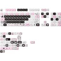 Akko Original Theme Keycap Set 140-Key MOA Profile PBT Dye-sub Keycap for ISO/ANSI Layout MX Switch Mechanical Keyboard General