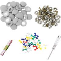 60Pcs Diy Roof Lining Repair Kit Fix Sagging Headliner Pin Buckle Screw No Glue for Truck/Car Screw Ceiling Repair Gray