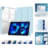 For iPad 4/5/9.7/10th/11 10.2 Pro 12.9 2022/2021/2020 Protective Clear Solid Air3 Case Lightweight