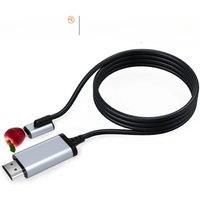 AIRSKY Lightning to HDMI PD Cable for Apple Iphone Ipad Huawei Type C TV Projectors Monitors Screen Rotation Game Live Streaming