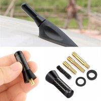 Brand New Carbon Fiber Screw Metal Short Stubby Mast Antenna Car Styling Roof Antenna Enhanced Signal Car Accessories