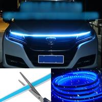 150CM 180CM Scan Starting LED Car Hood Light Daytime Running Light Universal Flexible Dynamic Car
