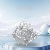 TTC Frozen V2 Switch Mechanical Keyboard Mute Switches 3 Pin Linear 39 gf RGB Transparent Custom Gaming Keyboard Silent Switch