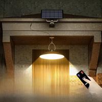 2Heads Solar Pendant Light LED Dusk to Dawn Hanging Shed Lamp Flood Light Sense Auto On/Off Waterproof Shed Lamp Yard Porch Deck