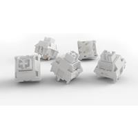 KEYCOOL Snowy White Switch 5 Pins 38 gf Linear Mechanical Keyboard HiFi Switches Shaft Seat Hot Swap Kit Switch Lubricated