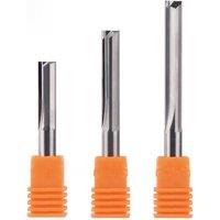 Dreanique 1pc 3.175 4 6 8mm Shank 2 Flute Tungsten Carbide End Mill CNC Milling Tools Engraving Bit