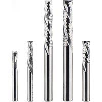Milling Cutter Woodwork UP & DOWN Cut 2 Flutes Spiral Carbide Milling Tool, Router bit, Compression Wood End Mill Cutter Bits