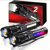 High Power Led Flashlights Very Strong Tactical Torch 6 Modes Rechargeable Camping Fishing Emergency Zoom Lantern