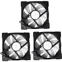 BAJEAL 12cm Chassis Cooling Fan 4P Interface Chassis Fan Computer Chassis Cooling Colorful Lights Mute Multi-Function Fan,3 Set