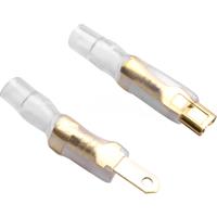 200Pcs/50Pairs Female Male Spade Crimp Terminals Sleeve Wire Wrap Connector for 22-16 Awg 2.8Mm
