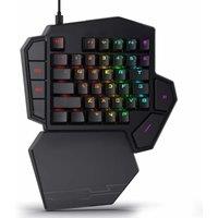 Redragon K585 DITI One-Handed RGB Mechanical Gaming Keyboard,Wrist Rest 42 Keys Type-C Professional Gaming Keypad Hot-Swappable