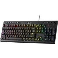 Redragon K513 RGB Membrane Gaming Keyboard, Standard 104 Keys Linear Wired Mechanical-Feel Keyboard