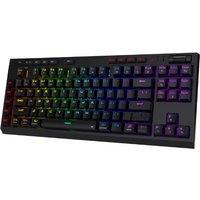 Redragon K596 PRO RGB 5.0 BT/2.4 Ghz/Wired Three Modes Hot-Swappable 87 Keys TKL Wrist Rest Mechanical Gaming Keyboard
