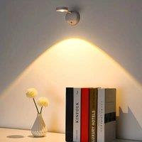 180Rotate LED Wall Lamp, Human Body Sensing Night Light, 3 Brightness Level Spotlight,for Study Corridor Camping Artistic Decor