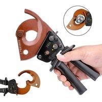 Ratcheting Cable Cutter Stranded Wire Cutter Cable Scissors Pliers Copper Aluminum Gear Cutter Wire